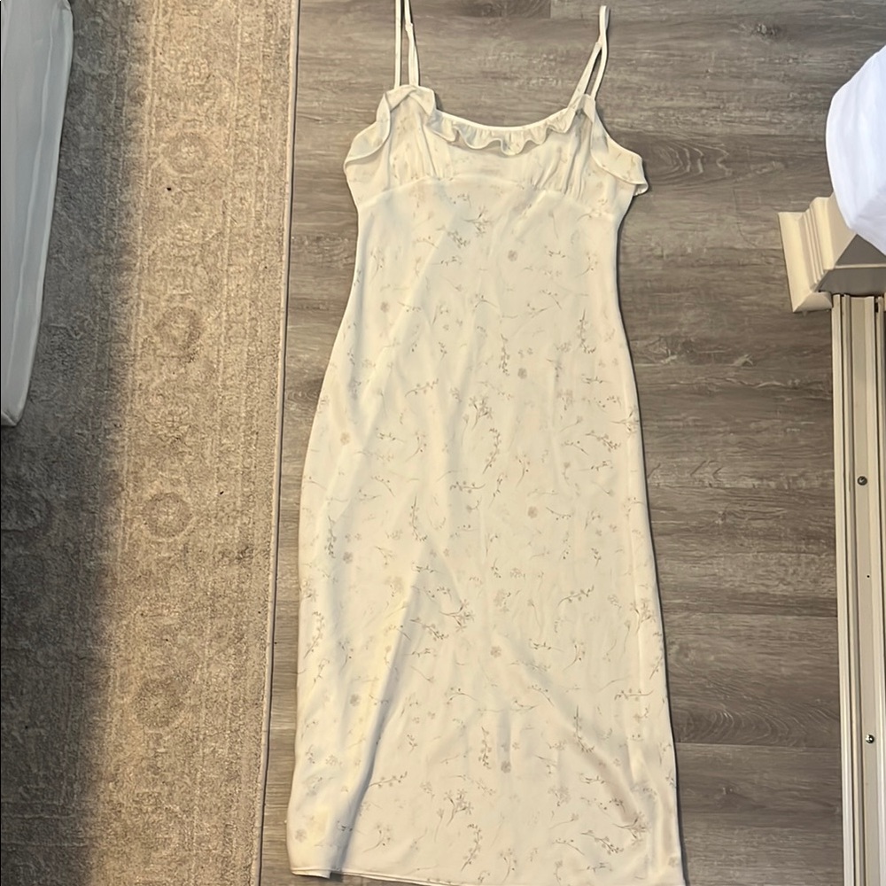 Aritzia Cream Midi Dress
